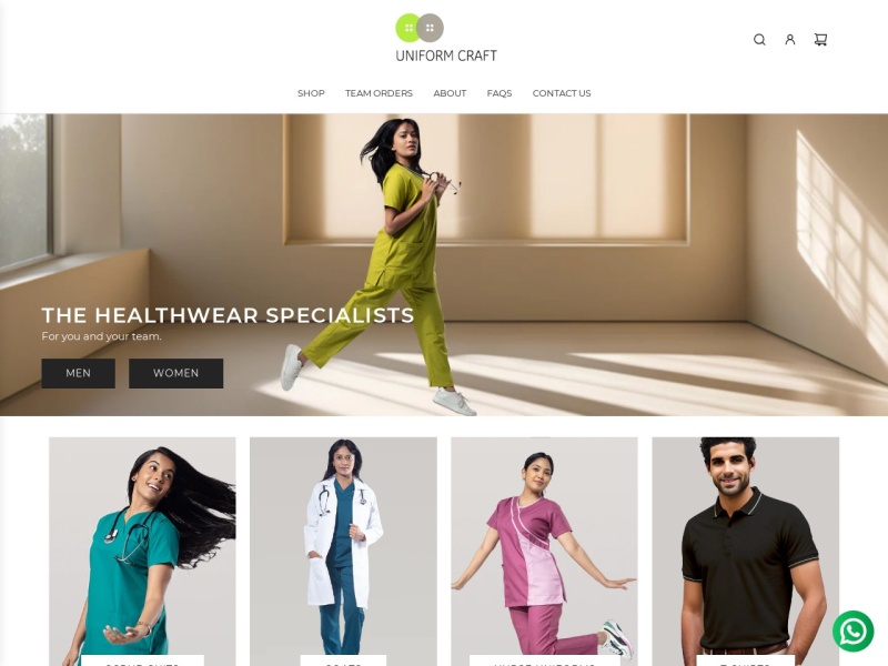 uniformcraft.com - DTC .com, Uniforms | Best Brands Discovery Platform D2C